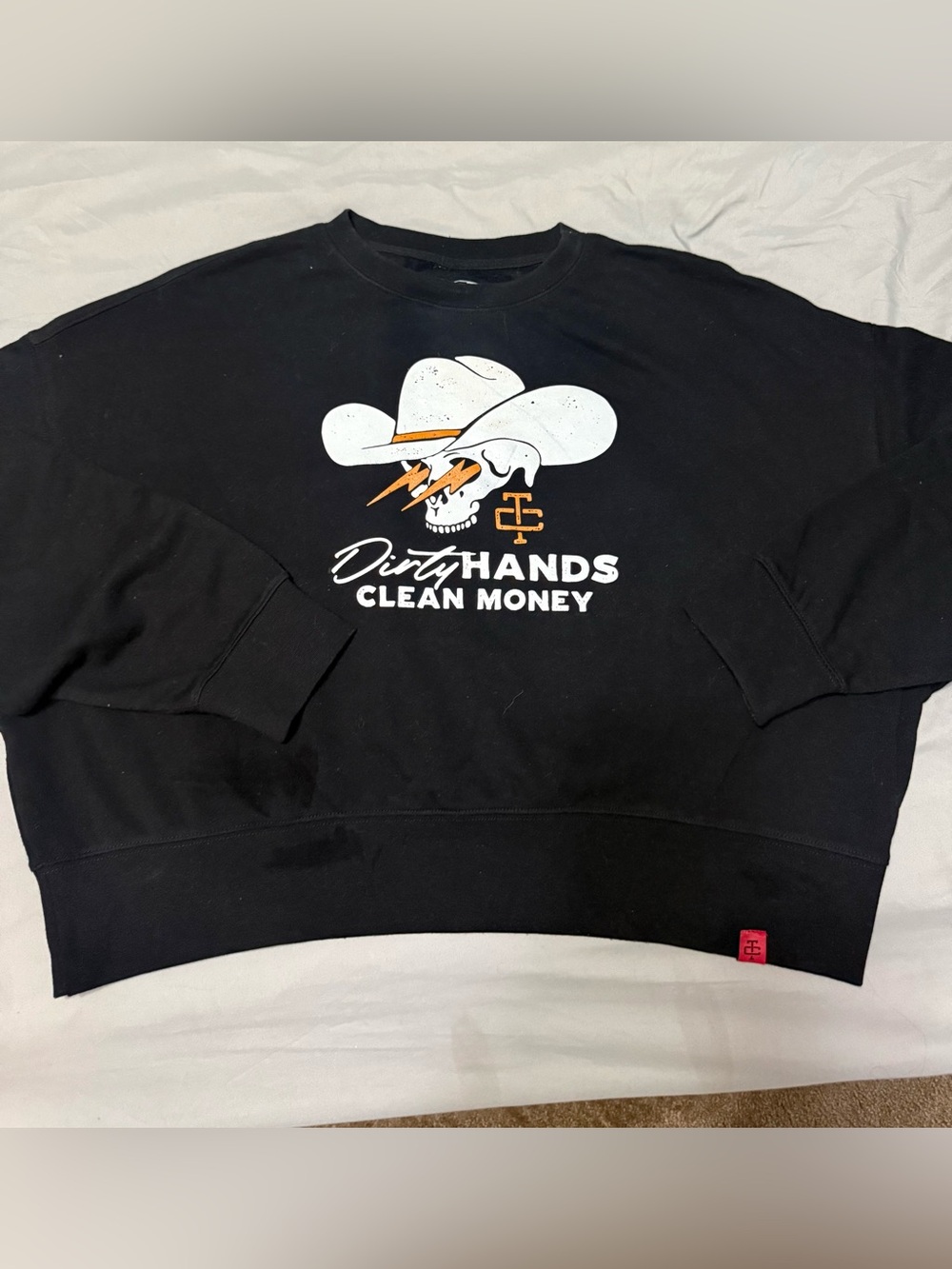 Troll Co. Black Crewneck Sweatshirt